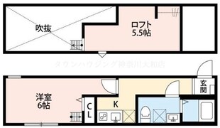 ハピネスの物件間取画像